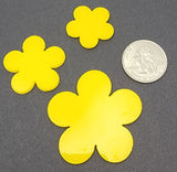 "Happy" Flowers 96 COE Precut Glass Design Shape Choice of Color/Size- 