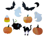 Halloween 96 COE Precuts Pumpkin Bat Ghost Corn Candy Cat Moon Cauldron Cat- 