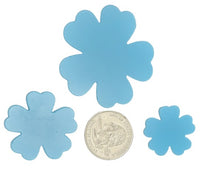 LUCKY Flowers 96 COE Precut Glass Design Shape Choice of Color and Size- 
