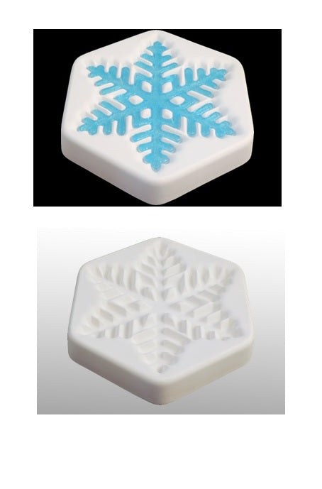 "December 2017" Colour de Verre SNOWFLAKE Ceramic Reusuable Fusing Mold Casting- 