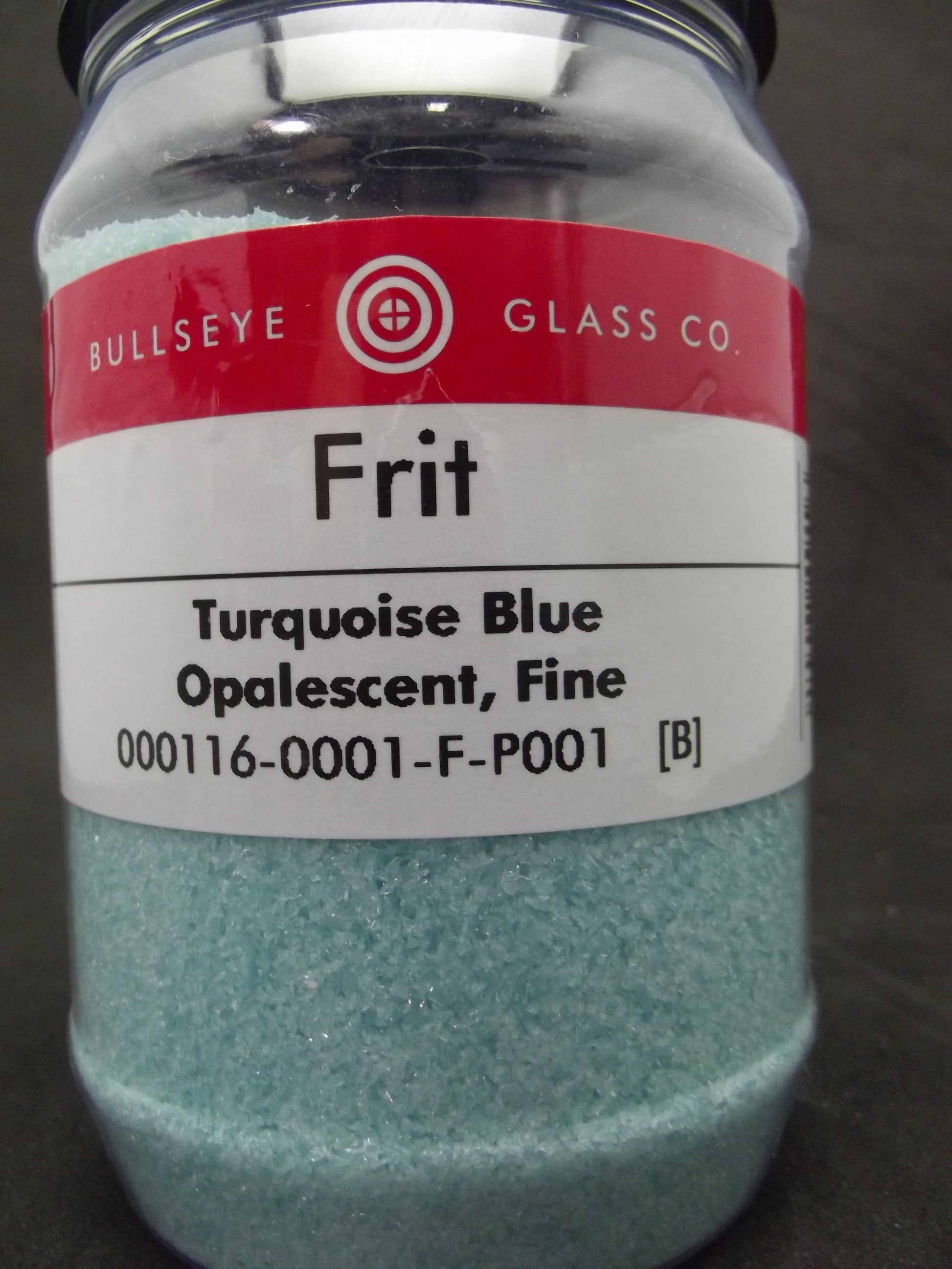 0116 Turquoise Blue Opal Bullseye 90 COE GLASS FRIT FINE 16 oz One Pound- 