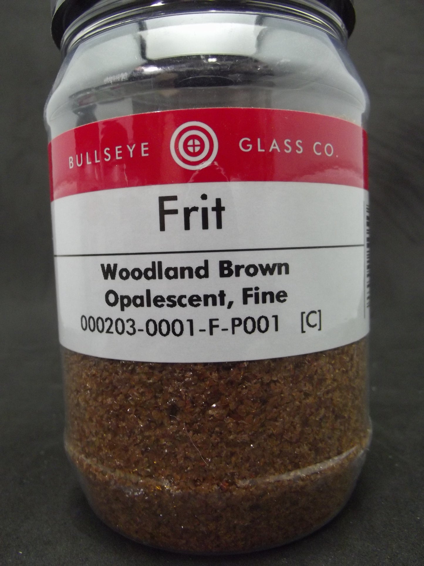 0203 Woodland Brown Opal Bullseye 90 COE GLASS FRIT FINE 16 oz One Pound- 